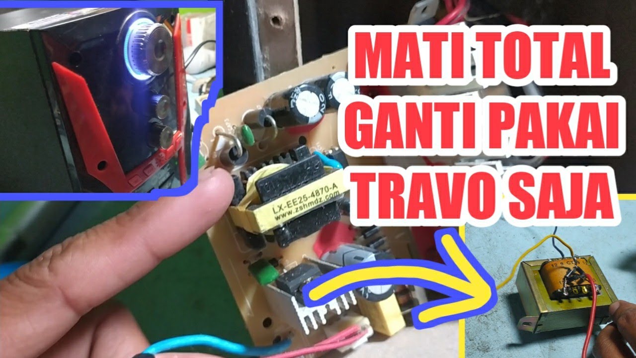 cara perbaiki speaker aktif gmc mati total 🔴 cukup dengan travo kembali normal