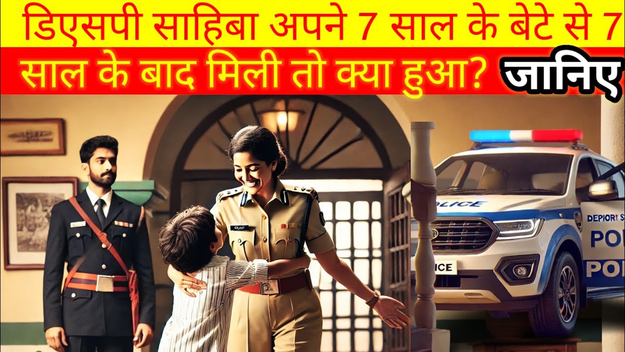 DSP साहिबा अपने 7 साल के बेटे से 7 साल के बाद मिली तो hindi stories kahaniya #hr