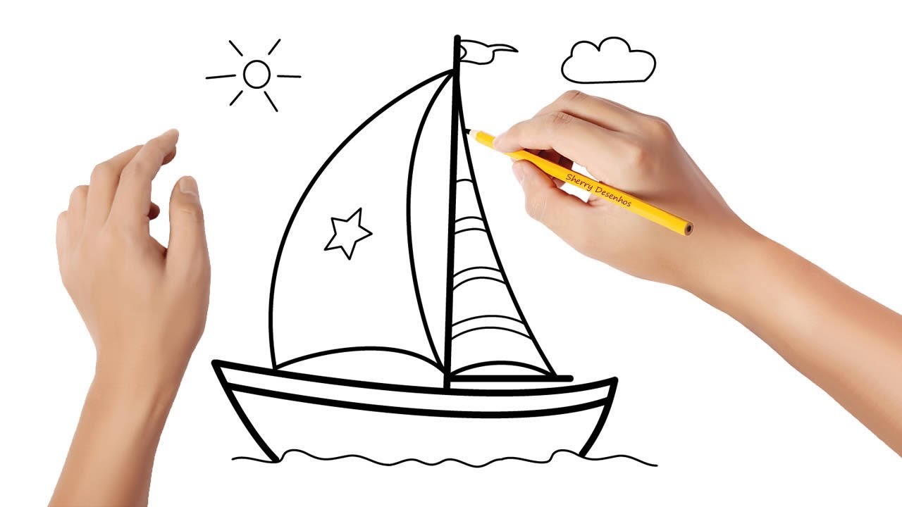 Como desenhar um barco