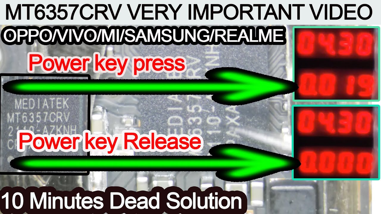 (हिंदी मैं) || MT6357CRV ALL MTK DEVICES SUDDEN DEAD SOLUTION || VUSB_PMU ||