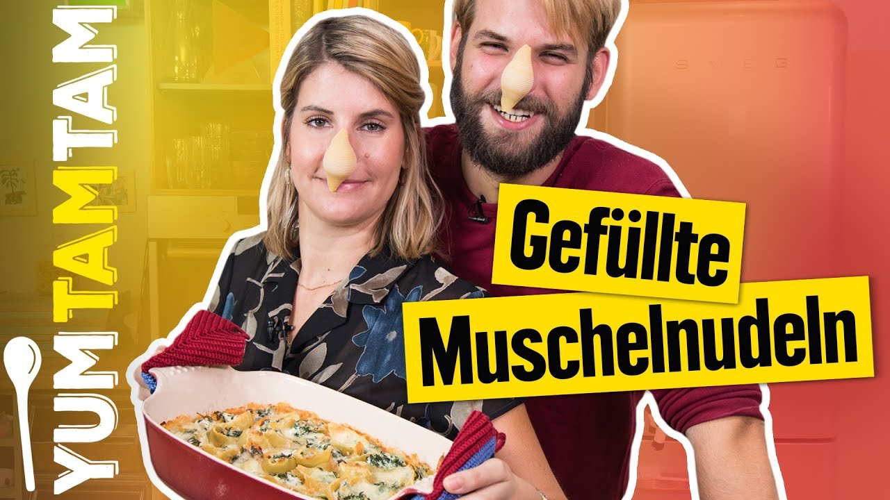 Gefüllte Muschelnudeln // Mit Ricotta & Spinat // #yumtamtam
