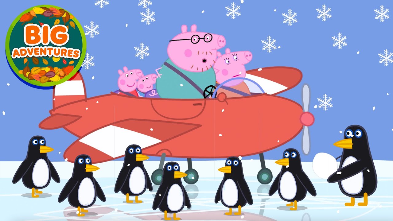 Peppa Pig&rsquo;s WINTER Adventure! ❄️ Travel Around the World Special | Full Episodes | Cartoon | 18 Mins