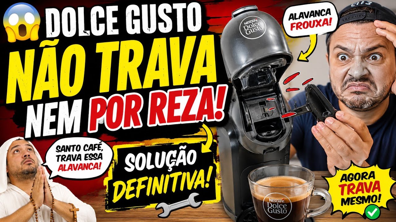 😭 CAFETEIRA DOLCE GUSTO NÃO TRAVA A ALAVANCA, SOLUÇÃO DEFINITIVA PARA ESSE DEFEITO!!!