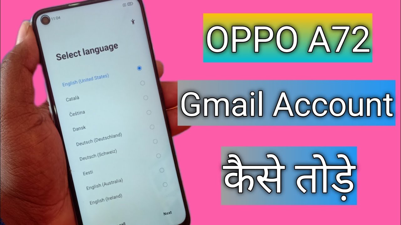 Oppo A72 CPH2067 Frp Bypass Android 11 | Oppo A72 Google Lock Bypass Frp Unlock Without Pc