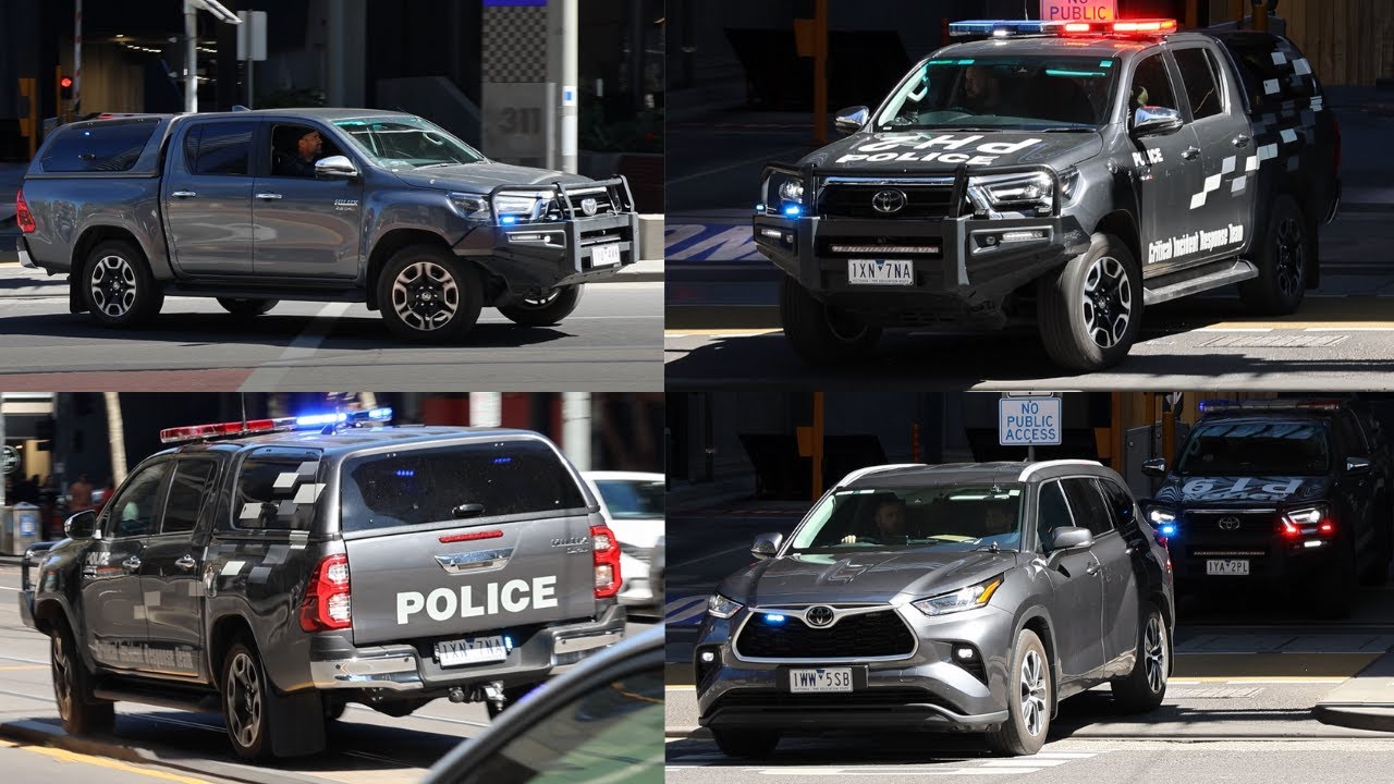 RARE: CIRT Units Turning Out / Responding from VICPOL HQ to Armed Pursuit 