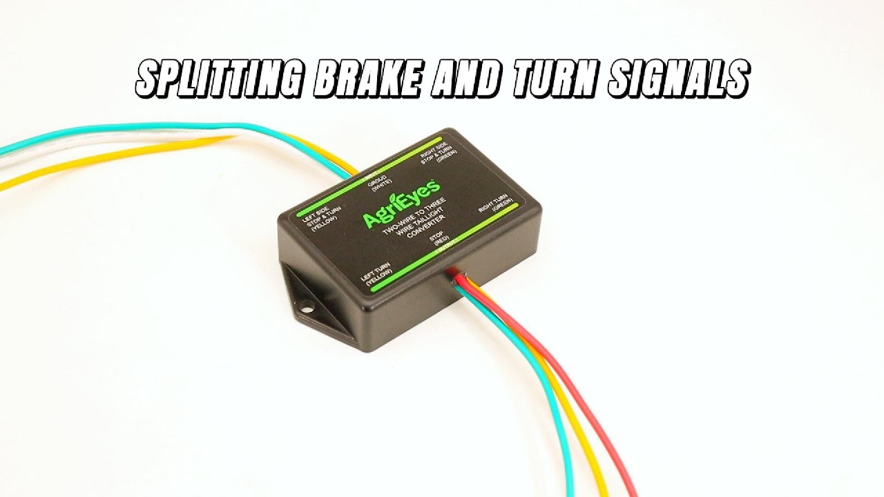 AgriEyes CT012 2-to-3-Wire Trailer Light Converter, Splice-in Trailer Wiring Converter