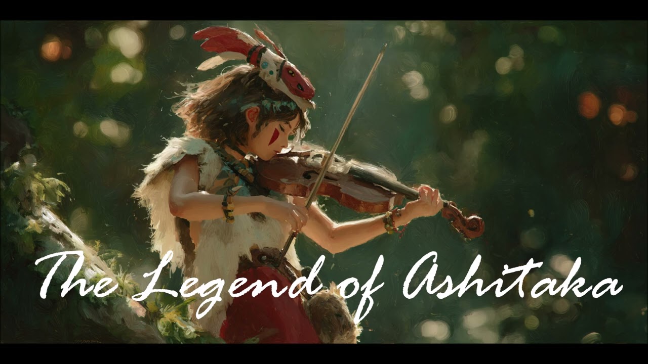 the legend of ashitaka | princess mononoke | studio ghibli | もののけ姫 | violin