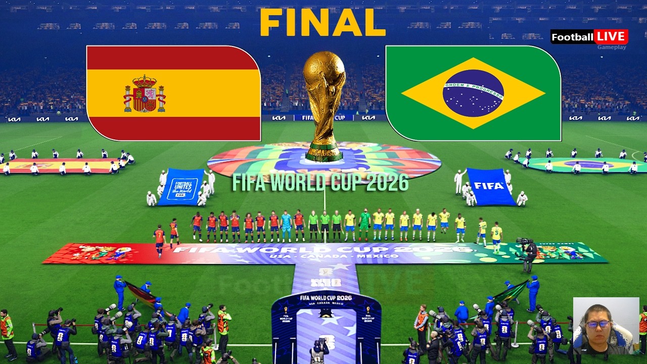 SPAIN vs BRAZIL - Final FIFA World Cup 2026 | Full Match All Goals | Simulation PES