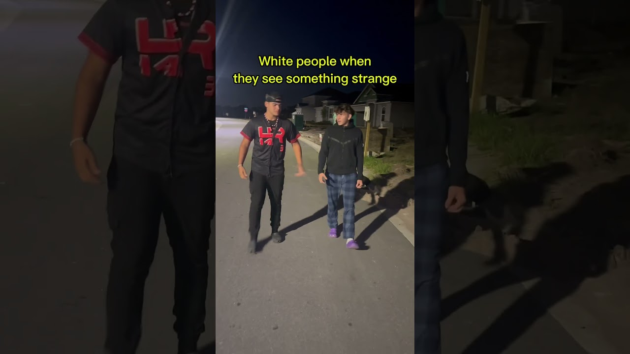 Black people VS White people when they see someone strange 😂