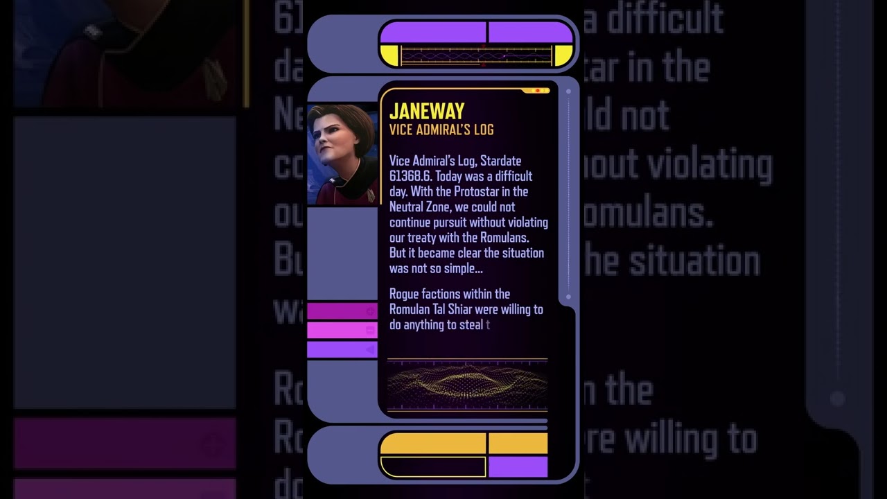 Star Trek: Prodigy - Instagram Logs - 1x15 - Janeway