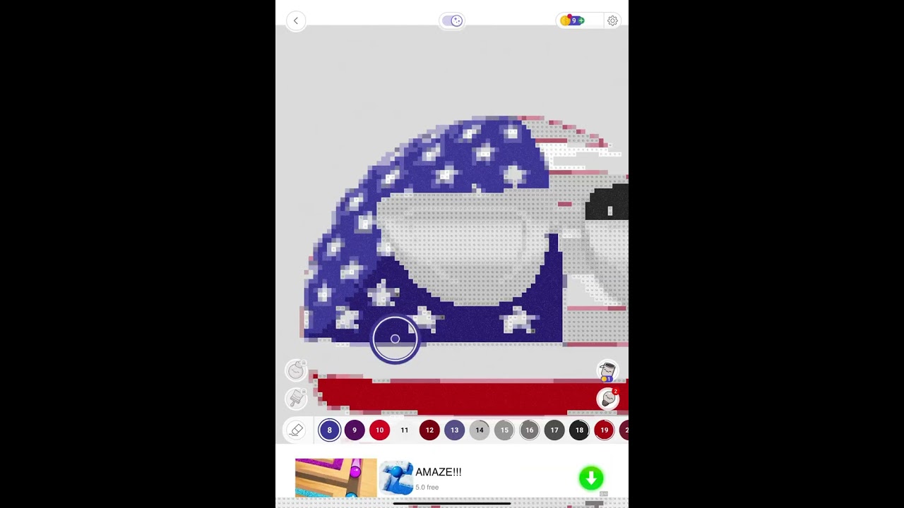 Coloring USA country ball