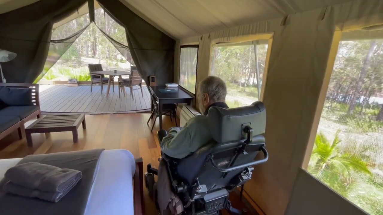 Accessible Luxury Safari Tent Buru and Eco-cabin Burrawang