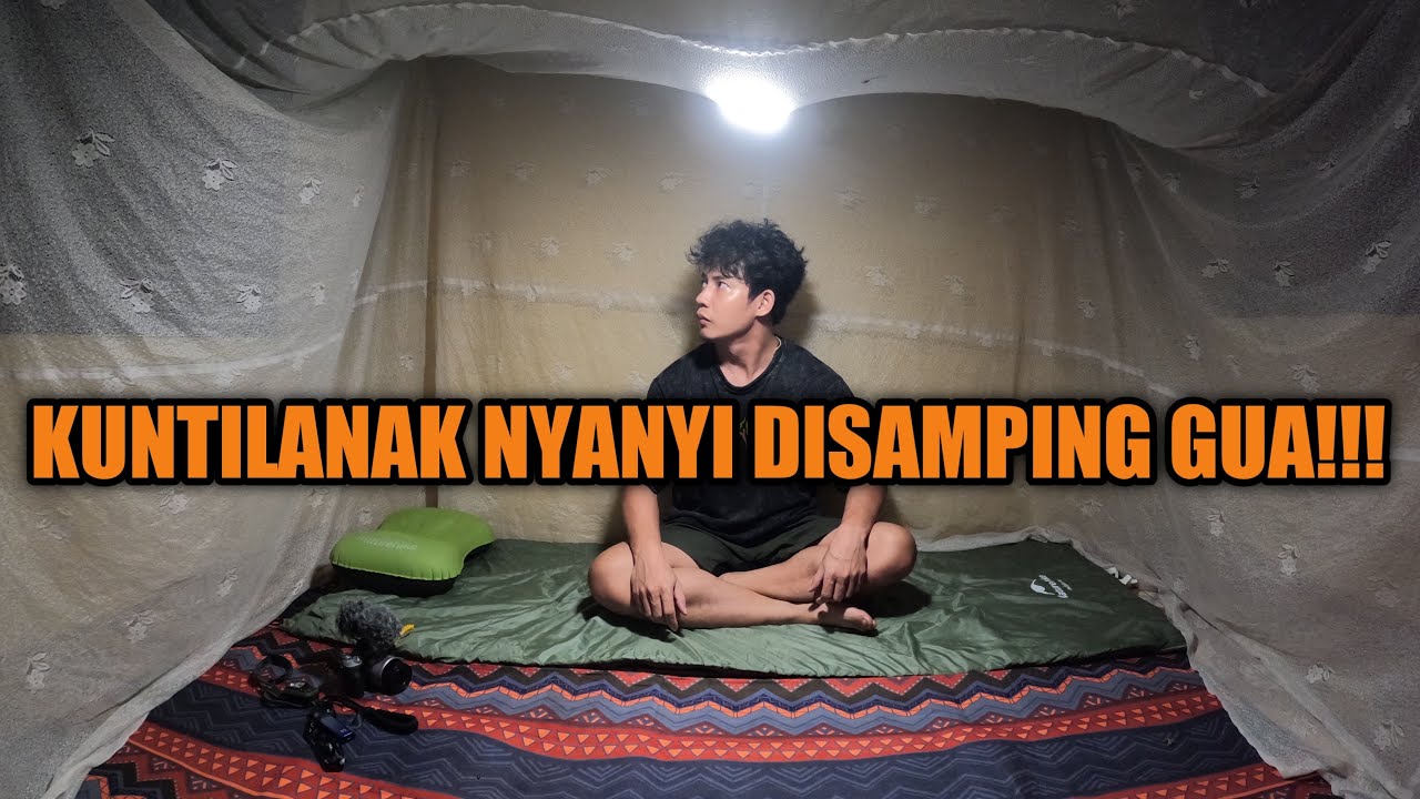 HORROR~MENGINAP DIPONDOK TENGAH HUTAN KALIMANTAN DENGAN KELAMBU SENDIRIAN.