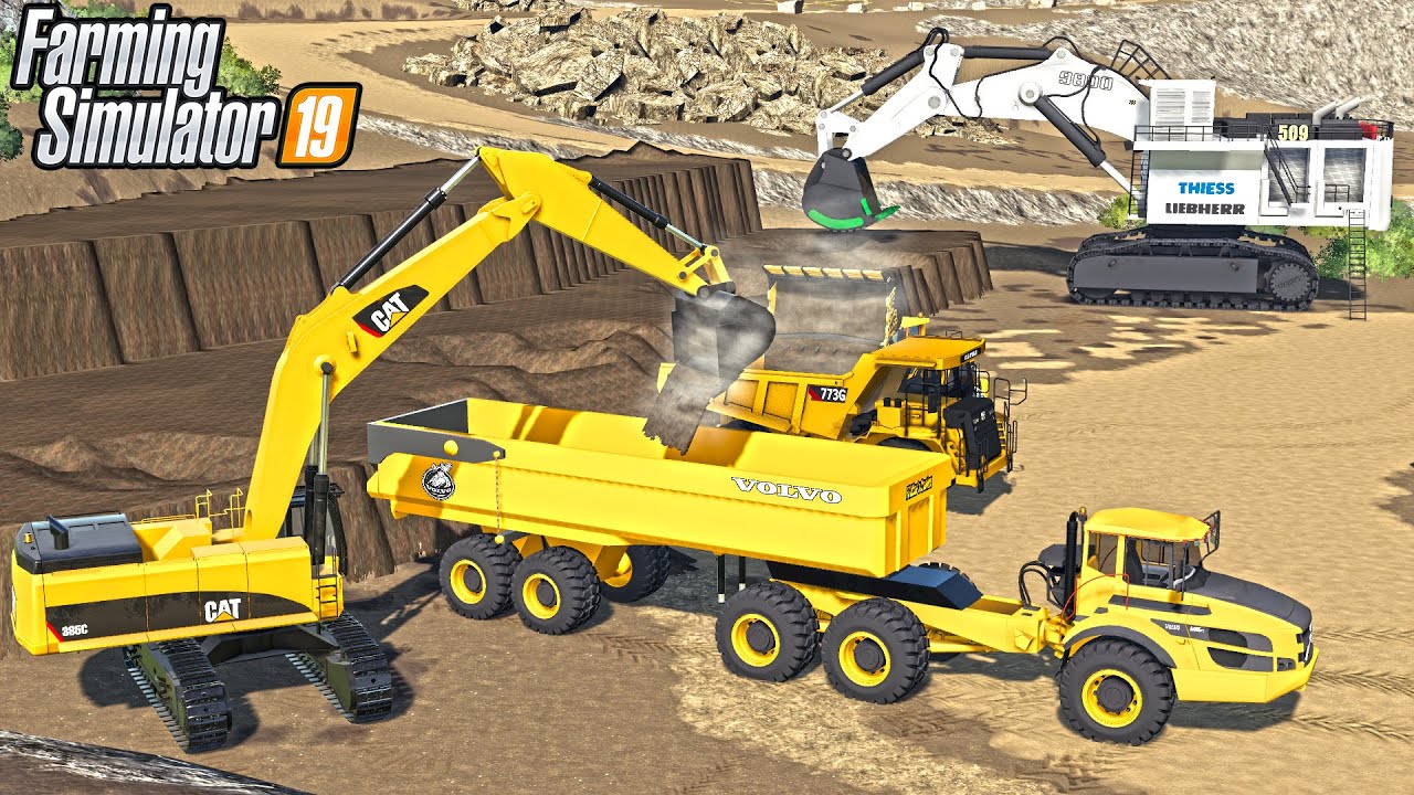SPENT MILLIONS MINING FOR GOLD! | 1000 TON EQUITMENT | FARMING SIMULATOR 2019