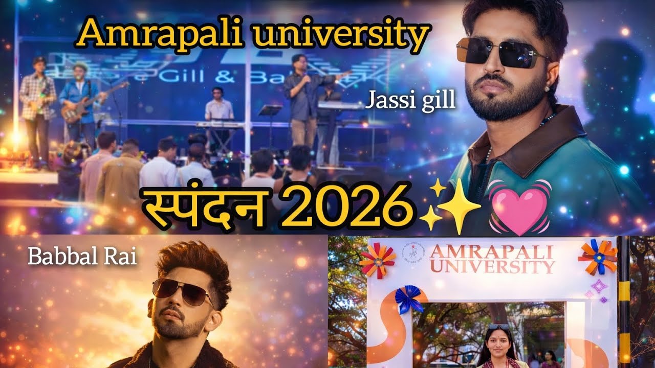 Spandan 2026 part- 2✨💓jassi gill At Amrapali university. #vlog @agihld @Premabishtuk04 