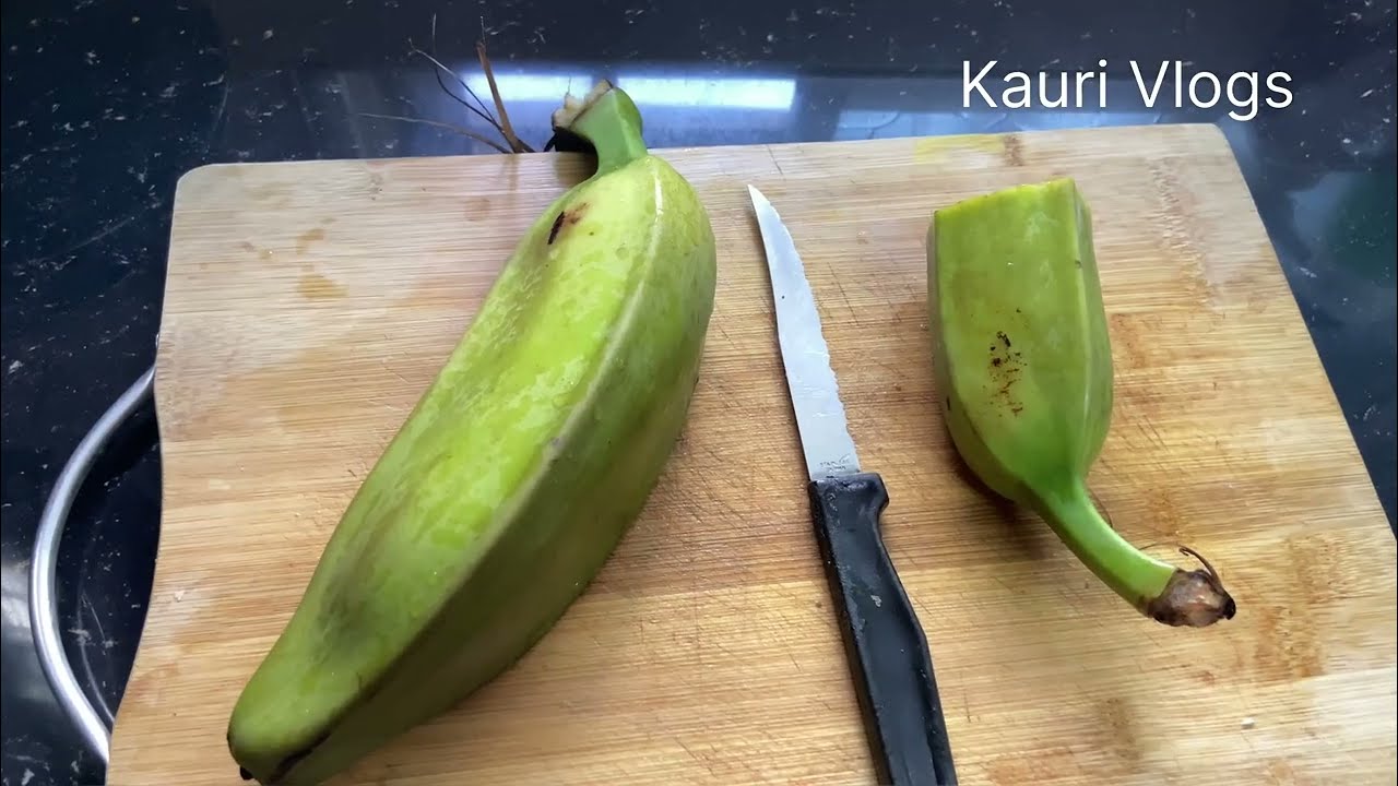 Kauri Vlogs - Vlog 161 - Raw Banana fry - வாழைக்காய் பொரியல்