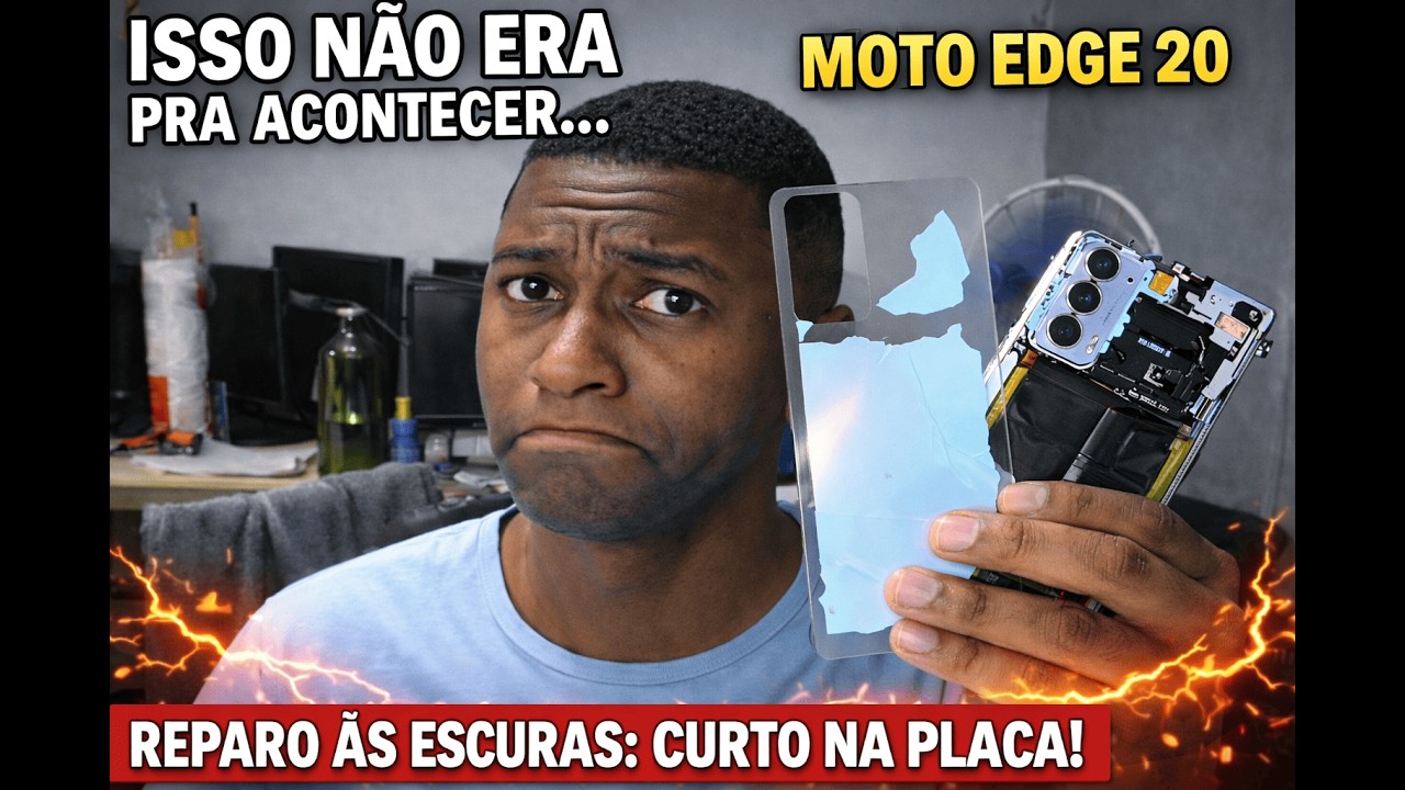 Motorola Edge 20 não liga e não carrega? Diagnóstico e Reparo Real! (Focado em busca)