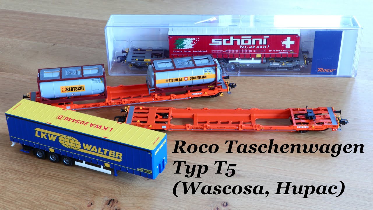 Christians Modellbahn präsentiert Roco Taschenwagen Typ T5
