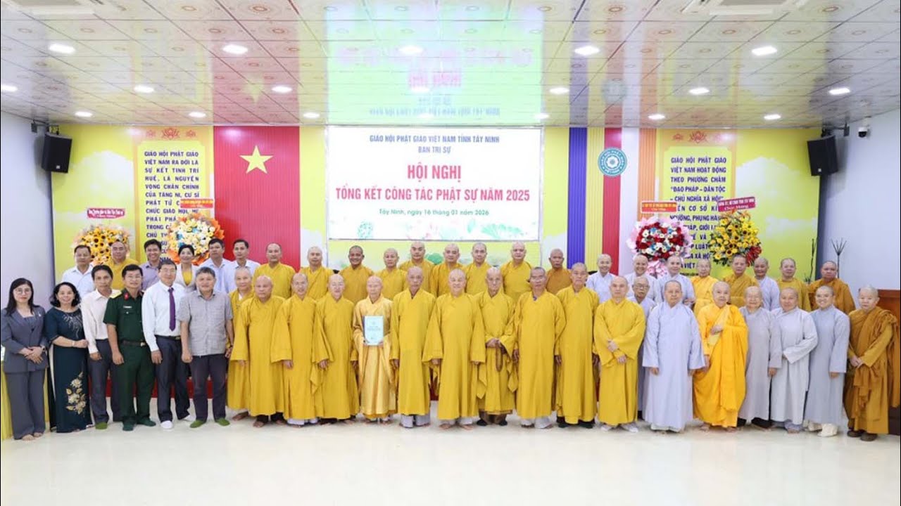 BÁO CÁO TỔNG KÊT PHẬT GIÁO TỈNH TÂY NINH NĂM 2025