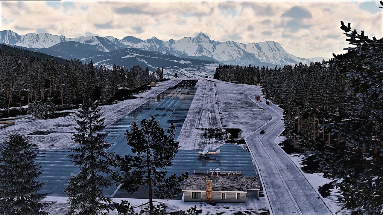 X-PLANE 12 ALPS ORTHO + SNOW | SCARY LANDING IN MEGEVE LFHM ON ICY RUNWAY for @virtualskyguidefr9363
