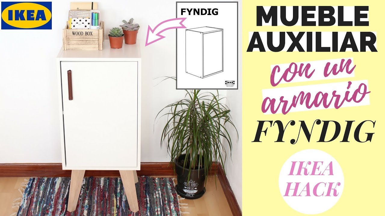 MUEBLE AUXILIAR con armario de pared FYNDIG / KNOXHULT | IKEA HACK