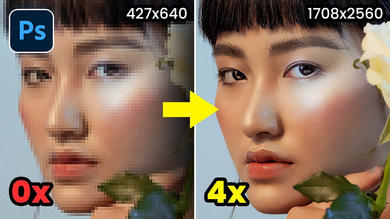 (Easy) Convert Low Resolution to High Resolution Photo in Photoshop