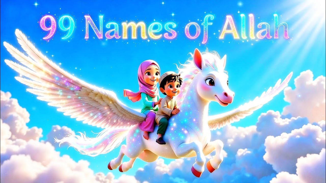99 Names of Allah | Part 1 | Subah Ki Naat for Kids 🤍#muslimkids #bismillah #islamiclearning 