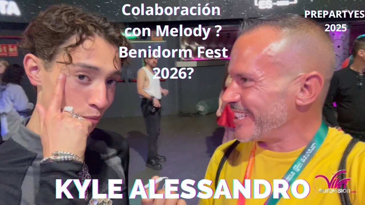 🔥🔥 Kyle Alessandro no descarta una colaboración con Melody o presentarse al Benidorm Fest 👏🏻👏🏻