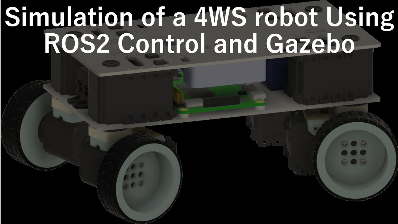 Simulation of a 4WS Robot Using ROS2 Control and Gazebo