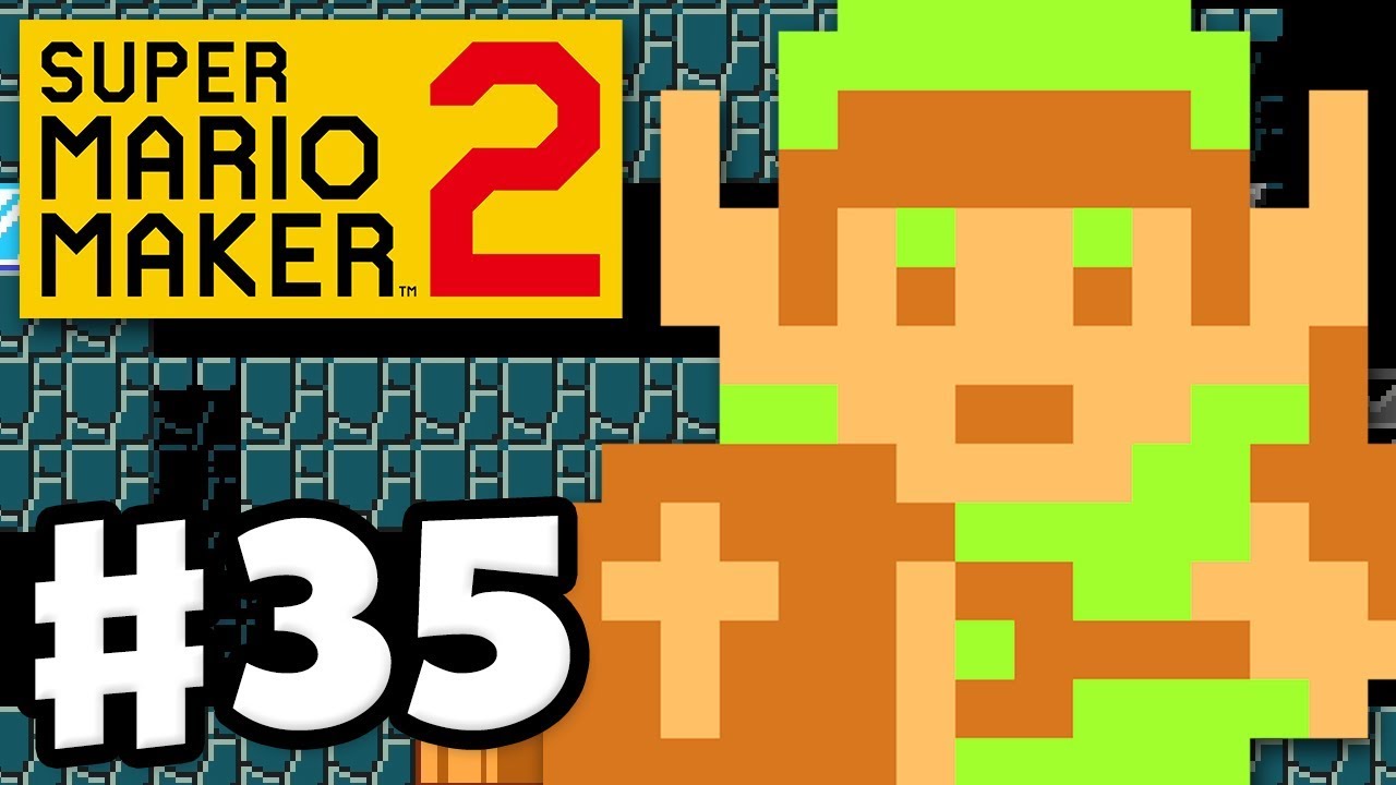 Play as Link! Version 2.0.0 Free DLC Update! - Super Mario Maker 2 - Gameplay Walkthrough Part 35