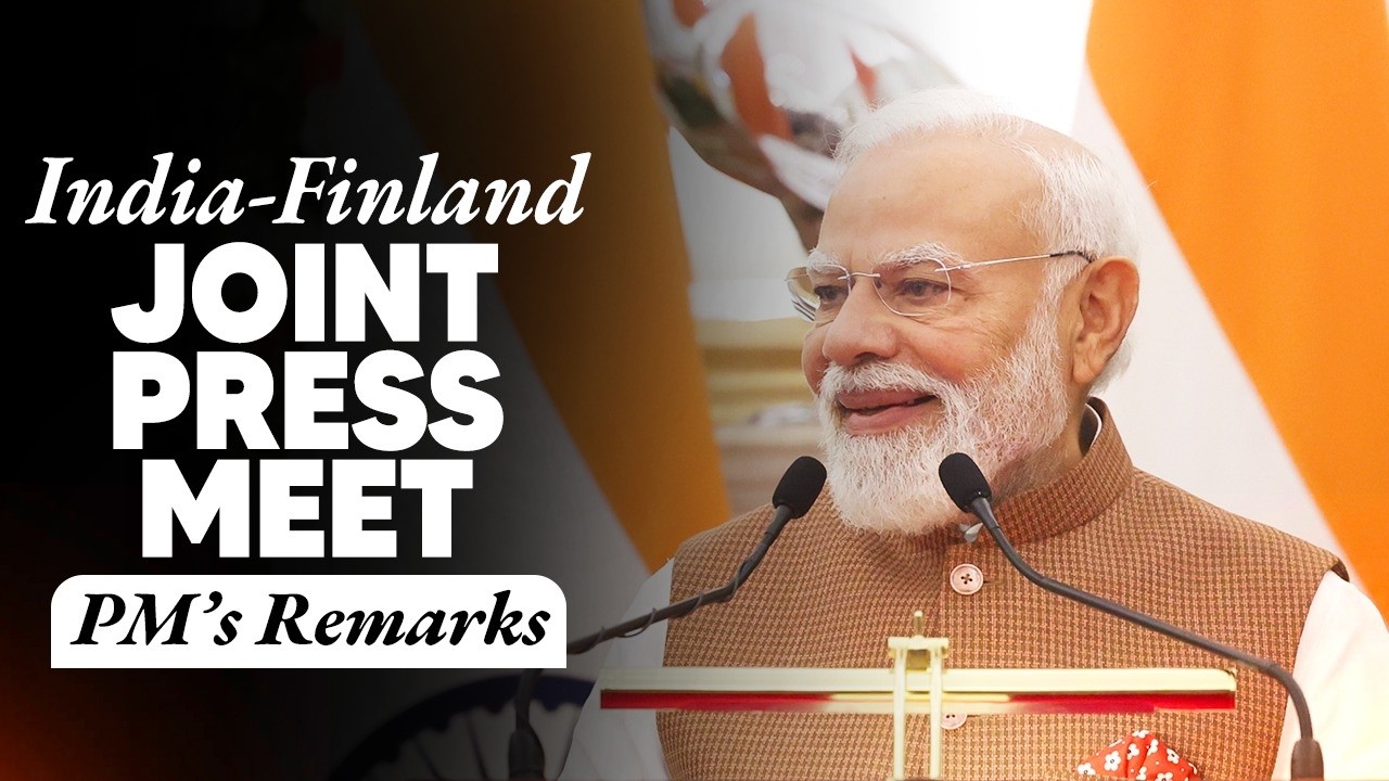 PM Modi’s remarks during the joint press meet with President Alexander Stubb of Finland