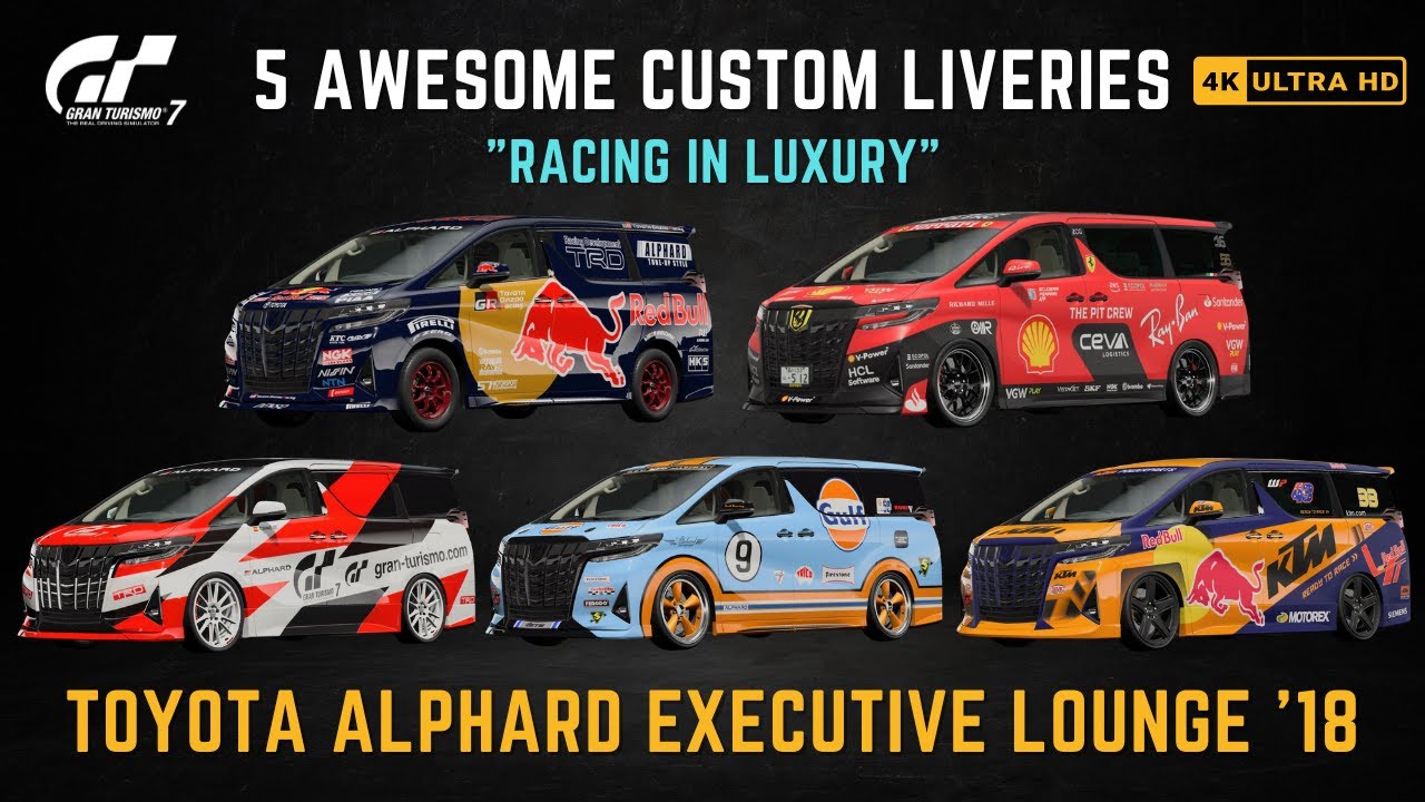 TOYOTA ALPHARD EXECUTIVE LOUNGE '18: Racing Liveries in Gran Turismo 7  [4K 60FPS]