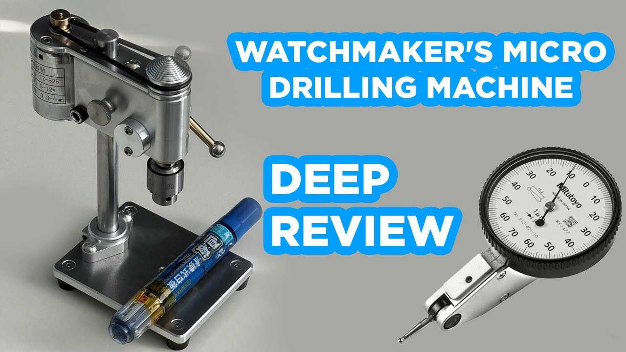 Watchmaker's Micro Drilling Machine Review: RPM, Runout, and Power Consumption