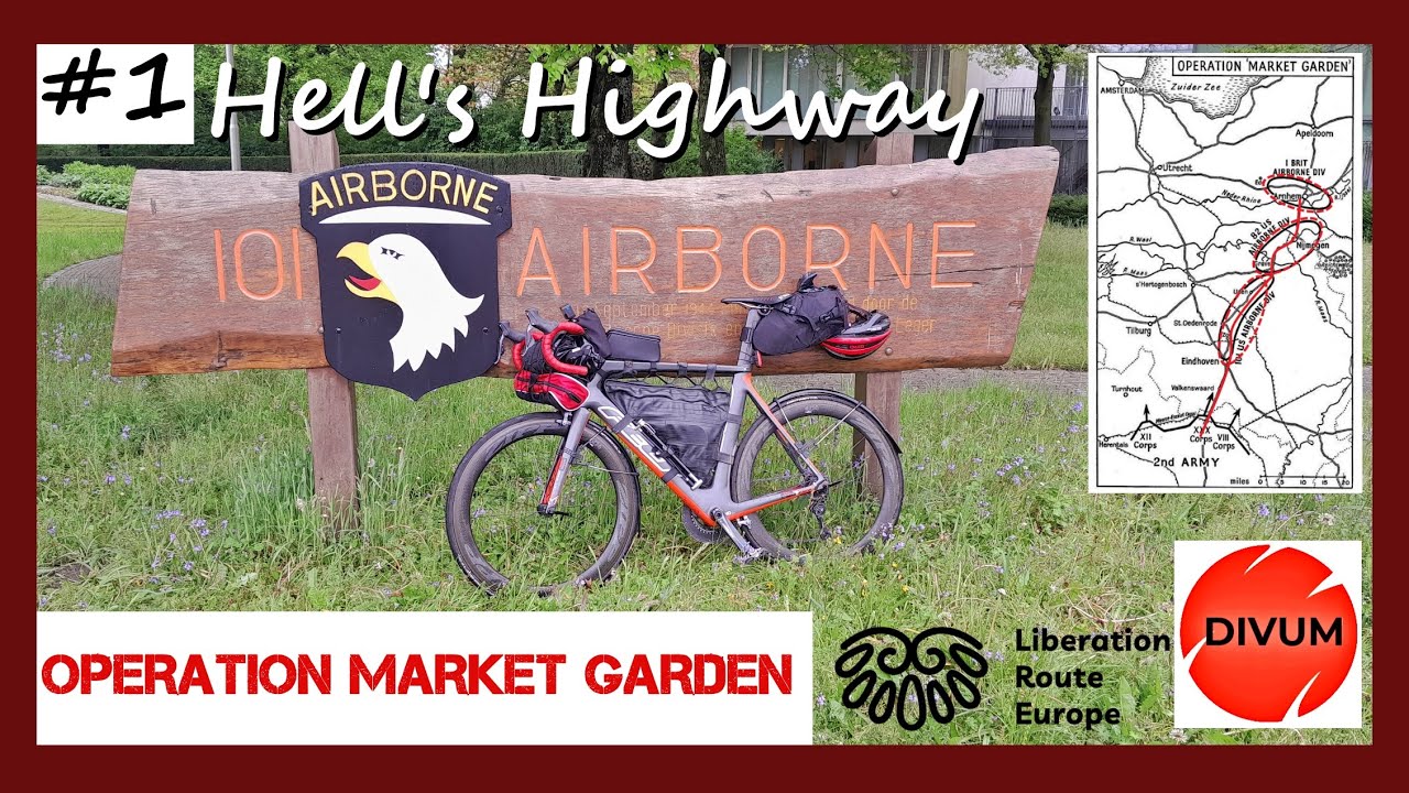 CYCLING HELL's HIGHWAY #1 | Operation Market Garden WW2 battlefield tour by bike, D-Day