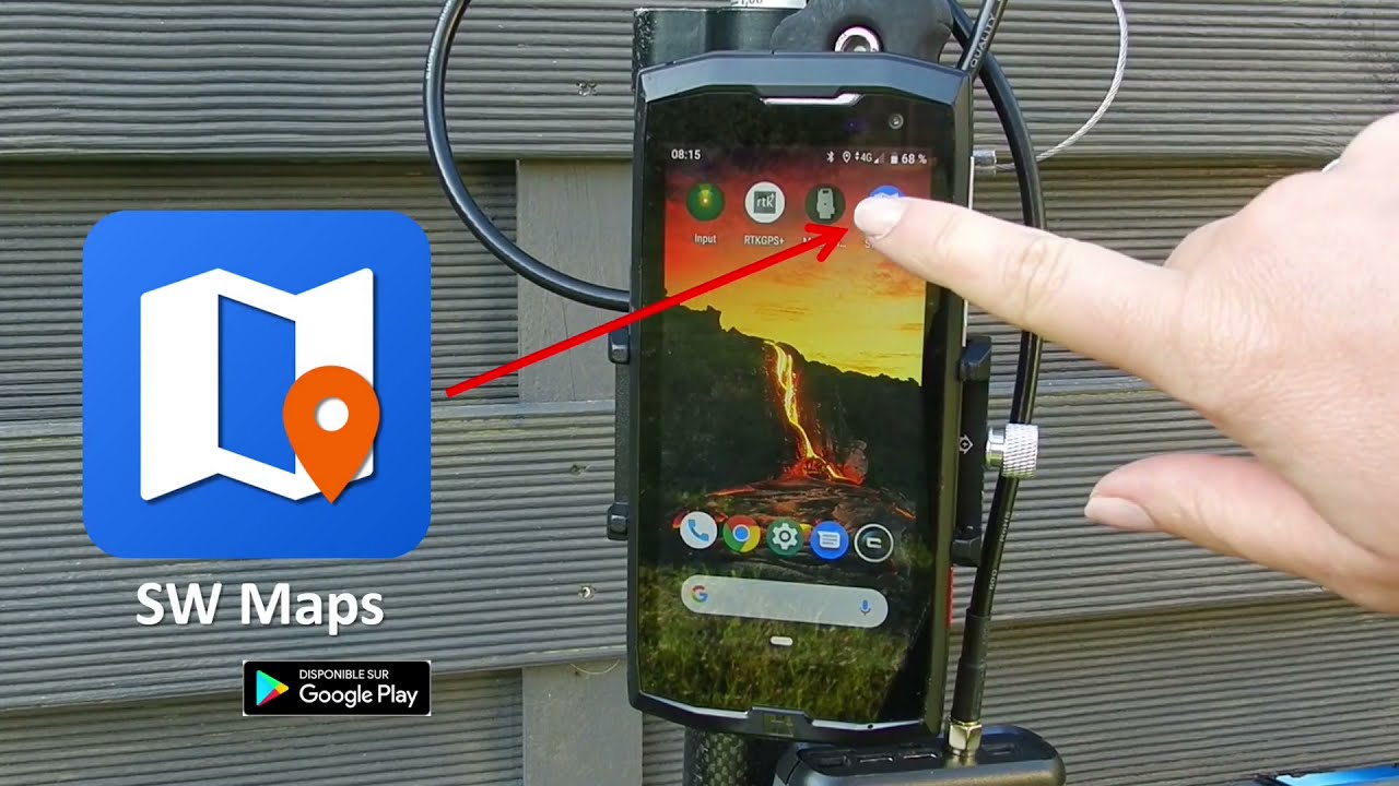 Tuto P2I : GNNS Centipede & appli SW Maps - partie 1 : Acquisition