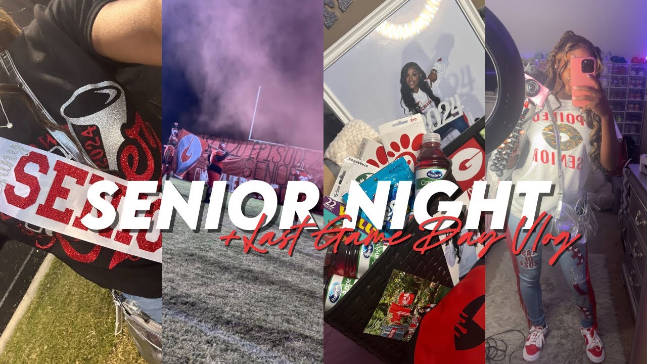 VLOG: SENIOR NIGHT(dinner, football game, tailgate, gifts, grwm,+more)||Destiny Ja’Nay