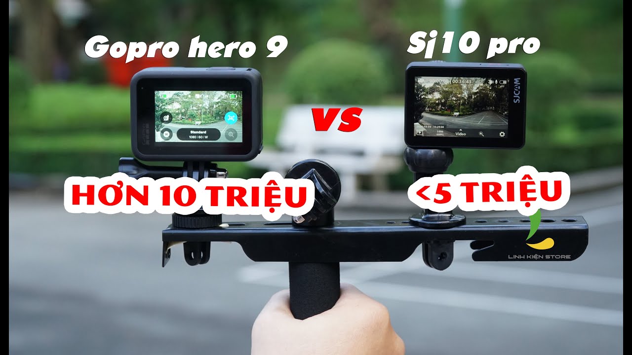 So sánh Gopro Hero 9 và Sj10 pro: Đẳng cấp Gopro hay bất ngờ từ Sjcam??