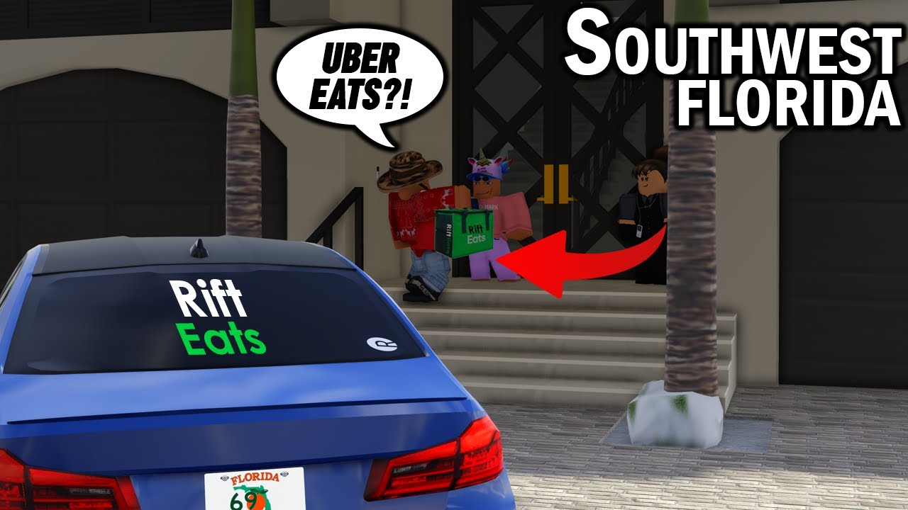 UBER EATS IN SOUTHWEST FLORIDA!! (RIFT EATS) || ROBLOX - Southwest Florida
