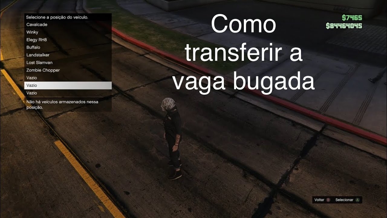 GTA 5 Como transferir sua vaga bugada