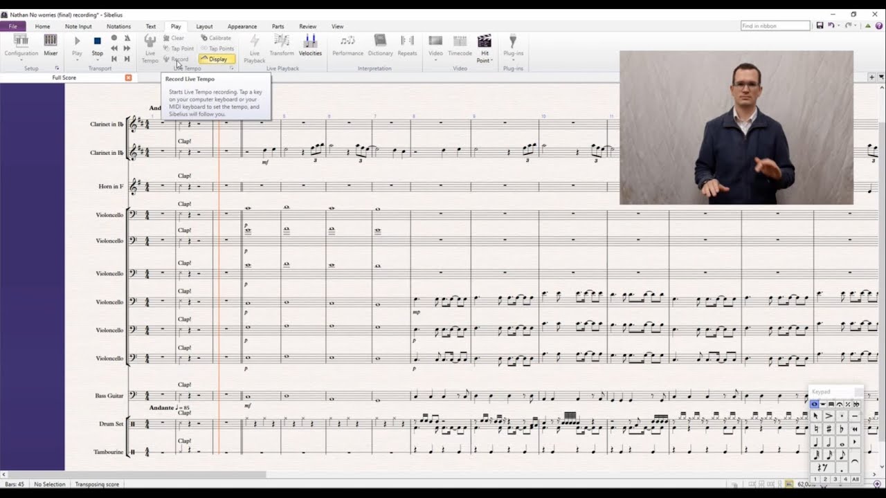 Sibelius Tutorial 12 - Preparing a score for performance by virtual choir/band/ensemble