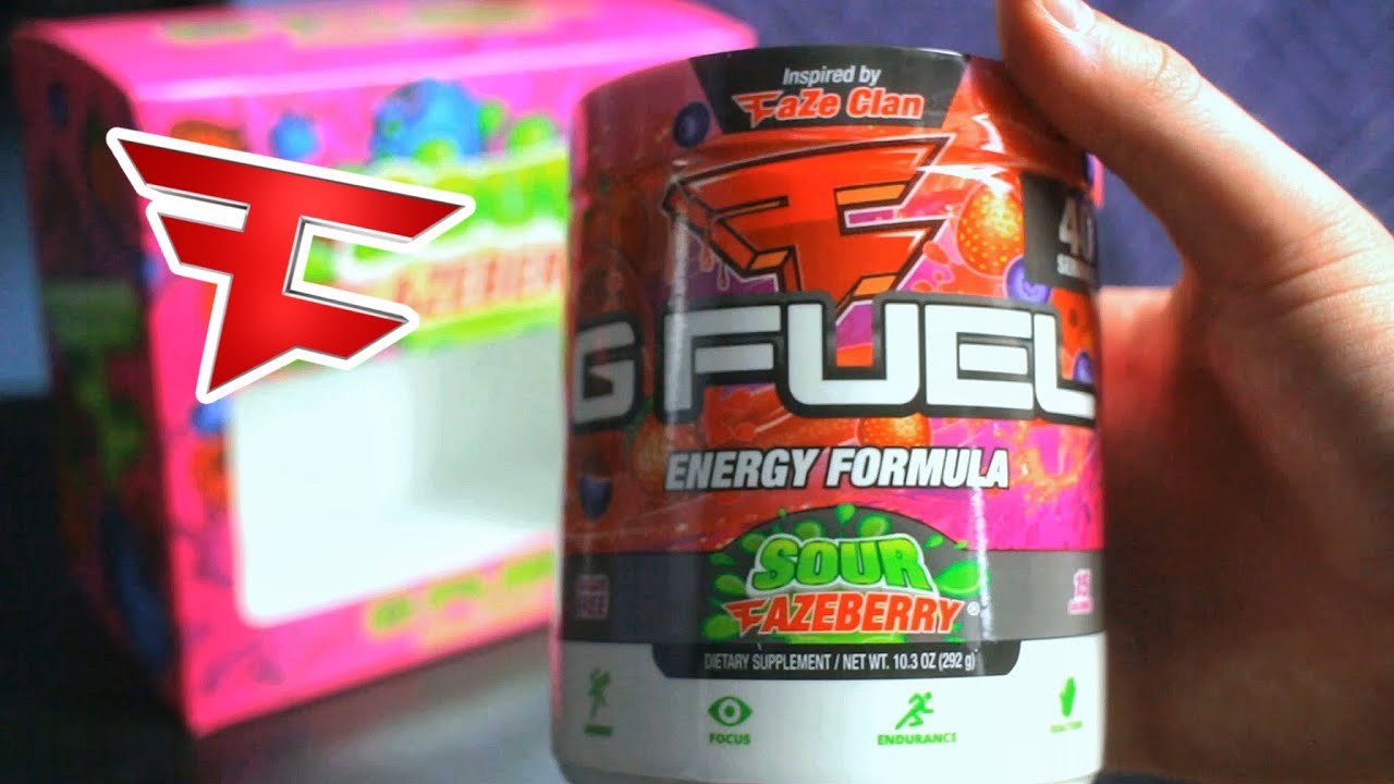 NEW Gfuel Sour FazeBerry Unboxing And Taste Test Review