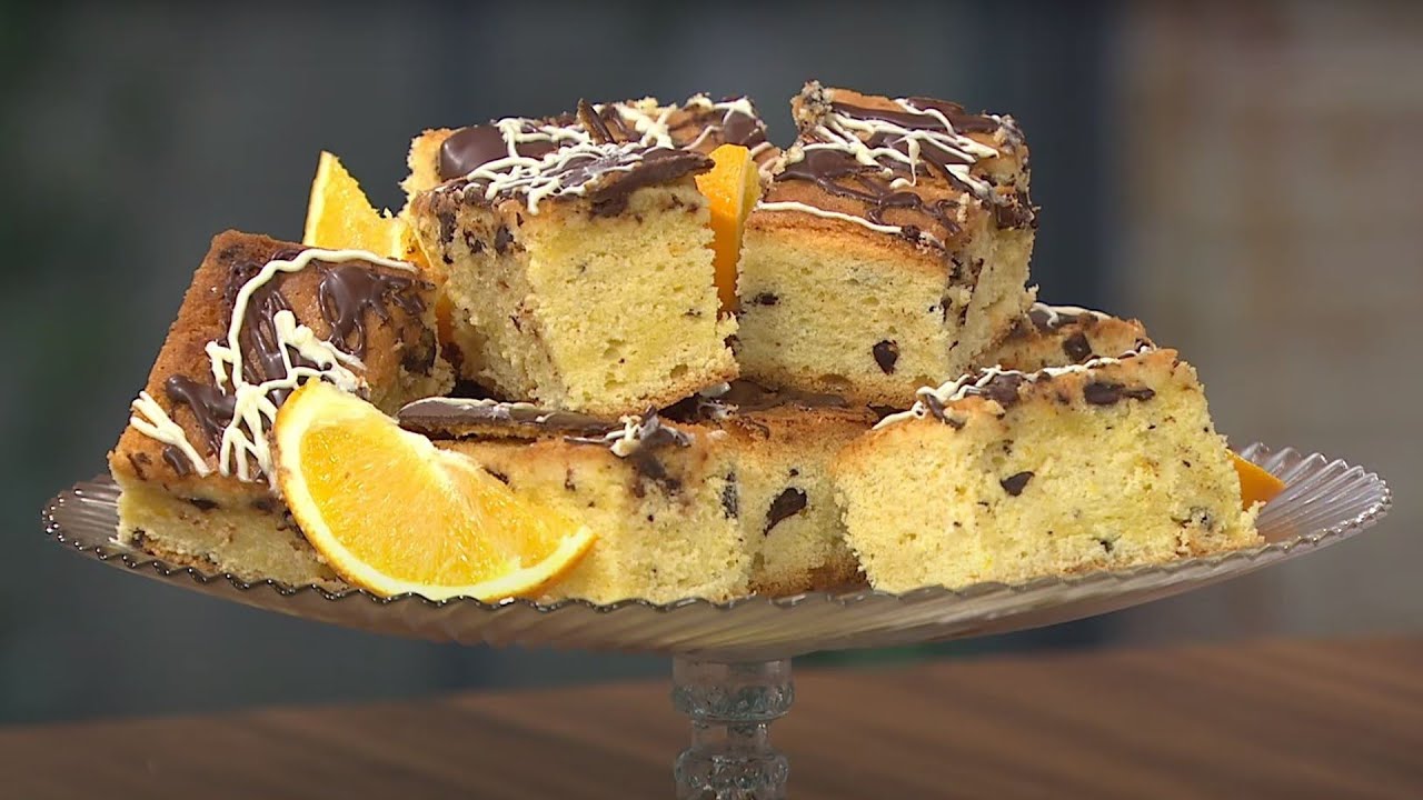 Orange & Chocolate Chip Traybake | Edward Hayden