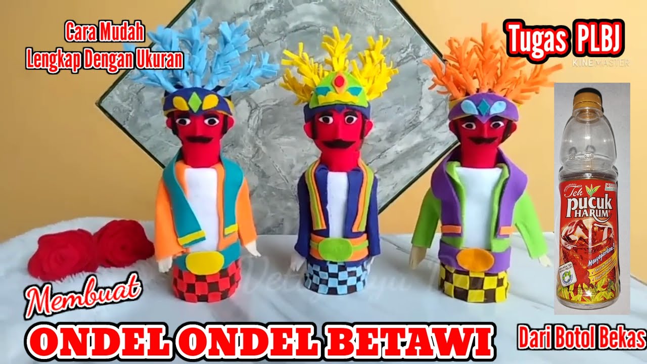 Cara Membuat Ondel-ondel Betawi Dari Botol Bekas Yang Mudah / Tugas PLBJ
