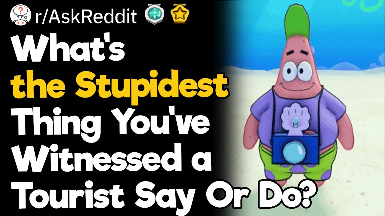 What's the Stupidest Thing You've Witnessed a Tourist Say Or Do?