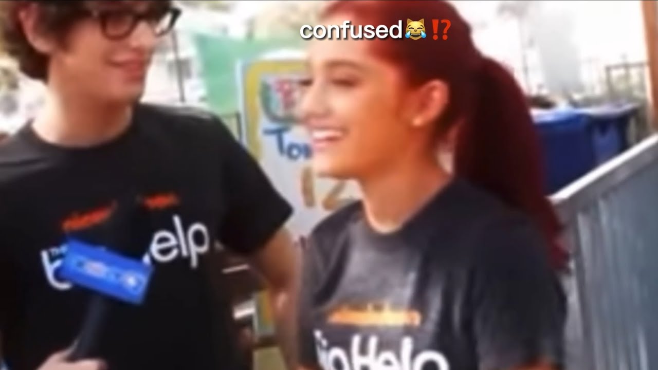 Matt Bennett and Ariana Grande being cute offset for 1 min