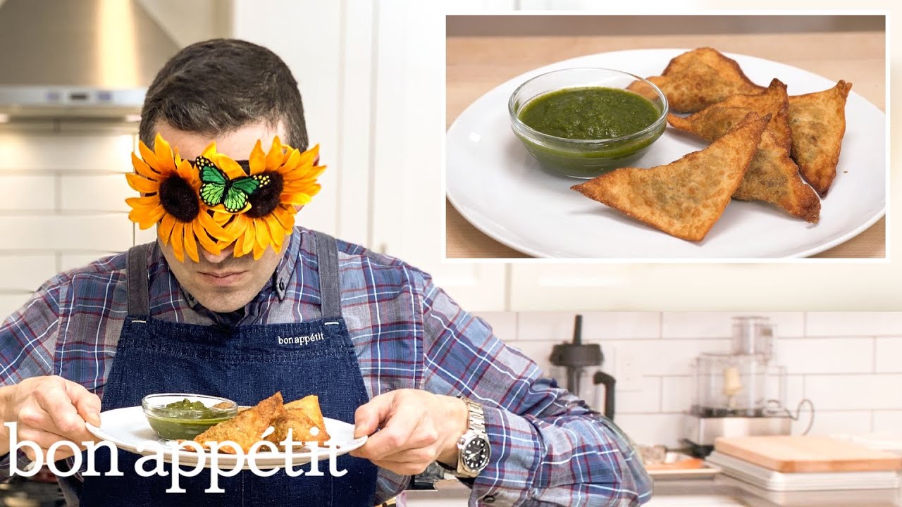 Recreating Padma Lakshmi's Curried Samosas From Taste | Reverse Engineering | Bon Appétit