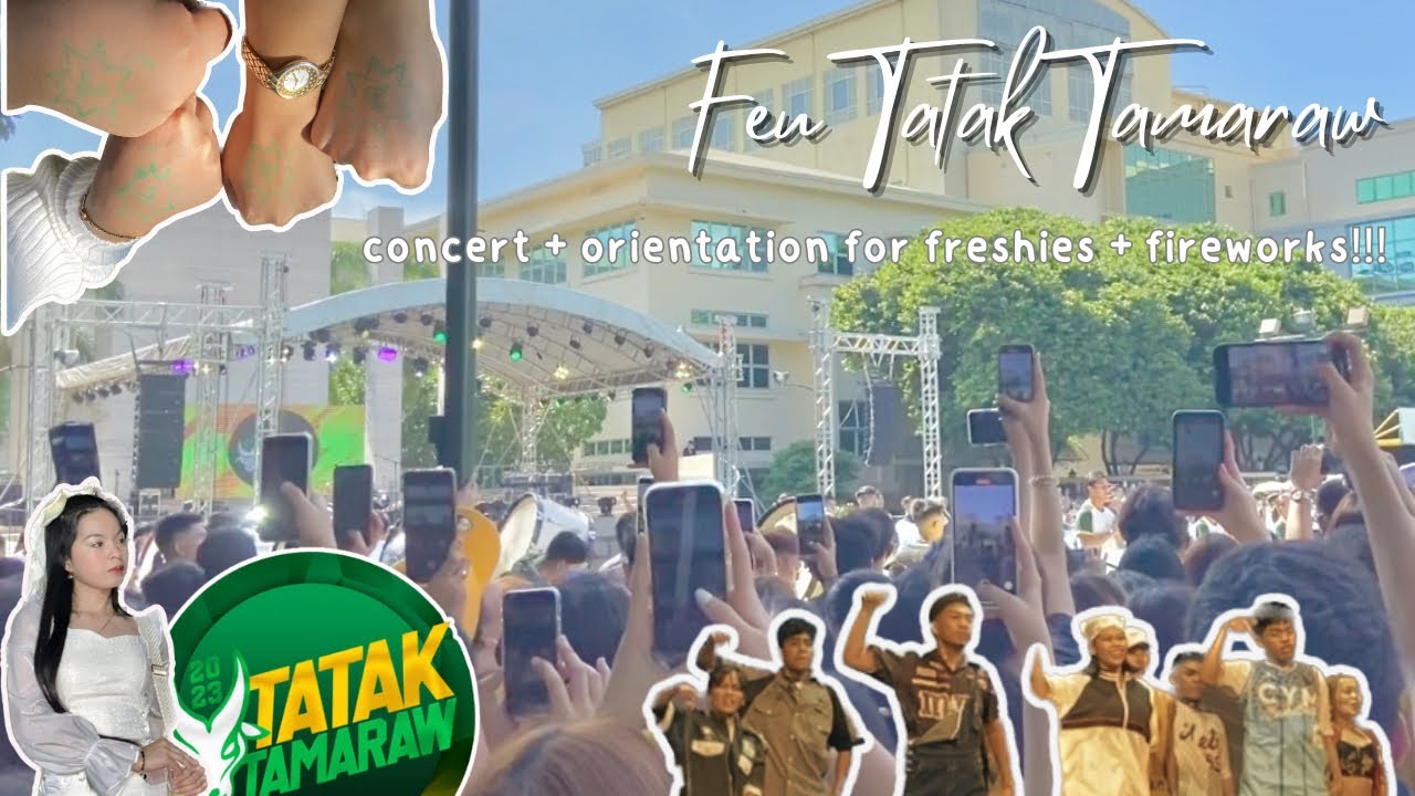 🌱 UNI VLOG ep 1: FEU Tatak Tamaraw | concert + orientation + welcome walk for freshies 🎇