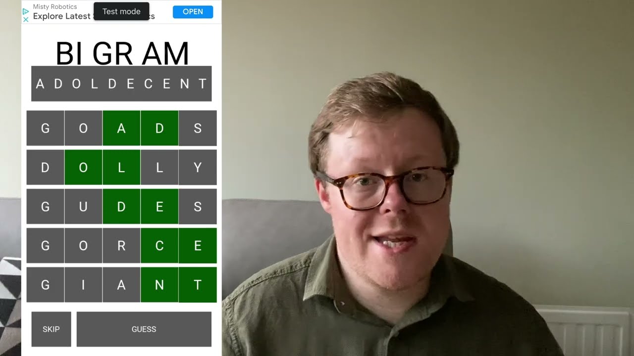 Bigram: The Ultimate Word Game App for iPhone!