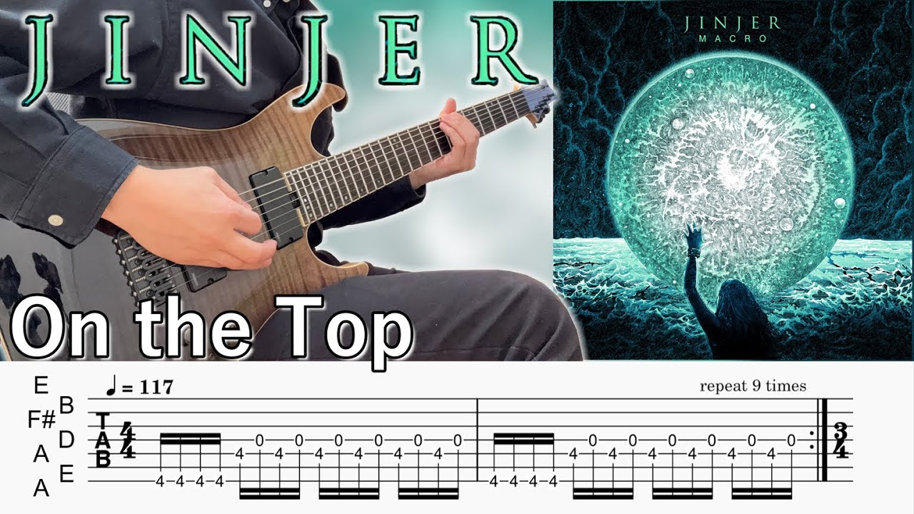 On the Top / Jinjer (screen TAB | guitar cover)