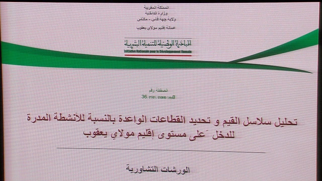 إطلاق دراسة بإقليم مولاي يعقوب بشأن مواكبة المرحلة الثالثة للمبادرة الوطنية للتنمية البشرية